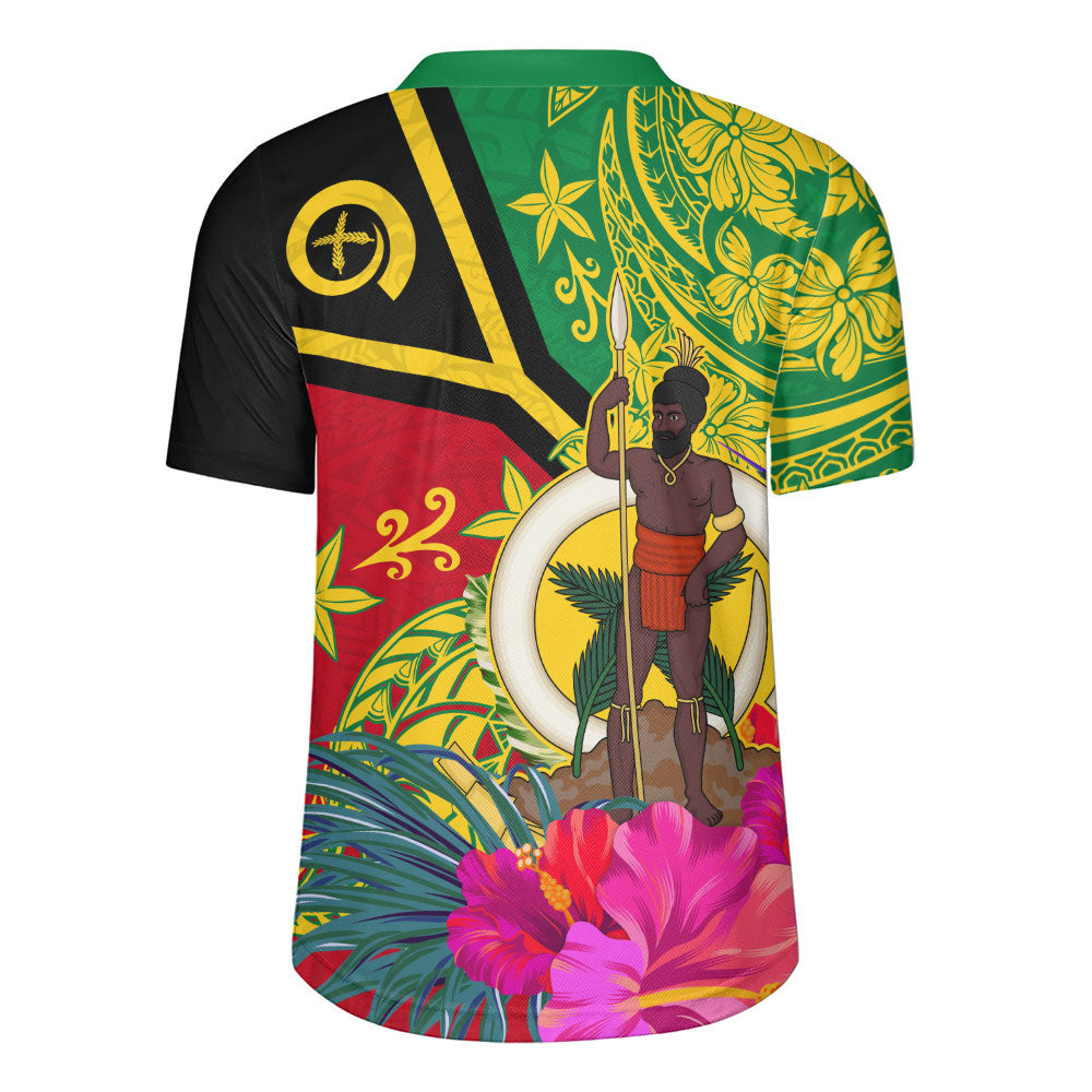 Vanuatu Rugby Jersey Flag Tribal Tropical Style