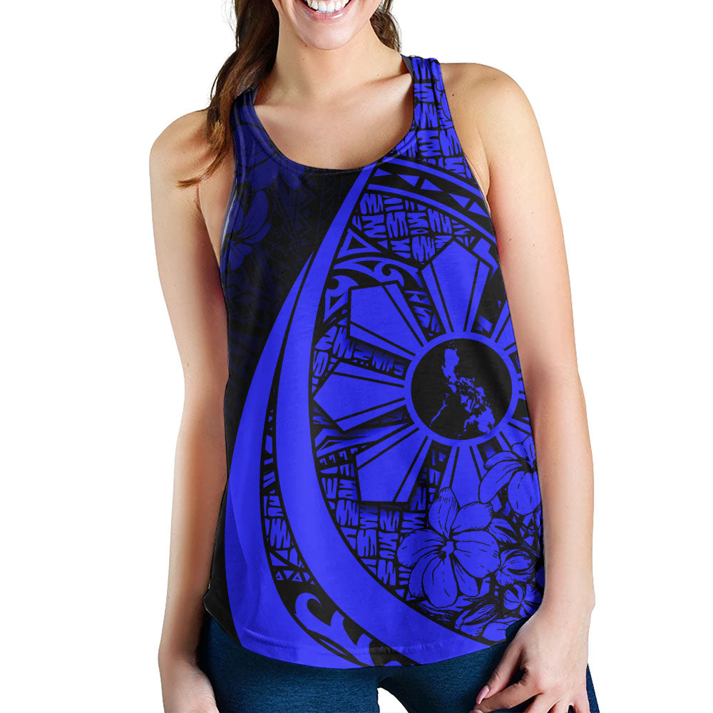 Philippines Filipinos Women Tank Custom National Sampaguita Flower Symbols Style