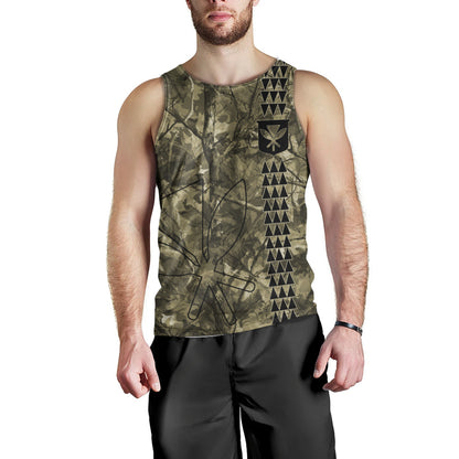 Hawaii Tank Top Woodland Kanaka Camo Style