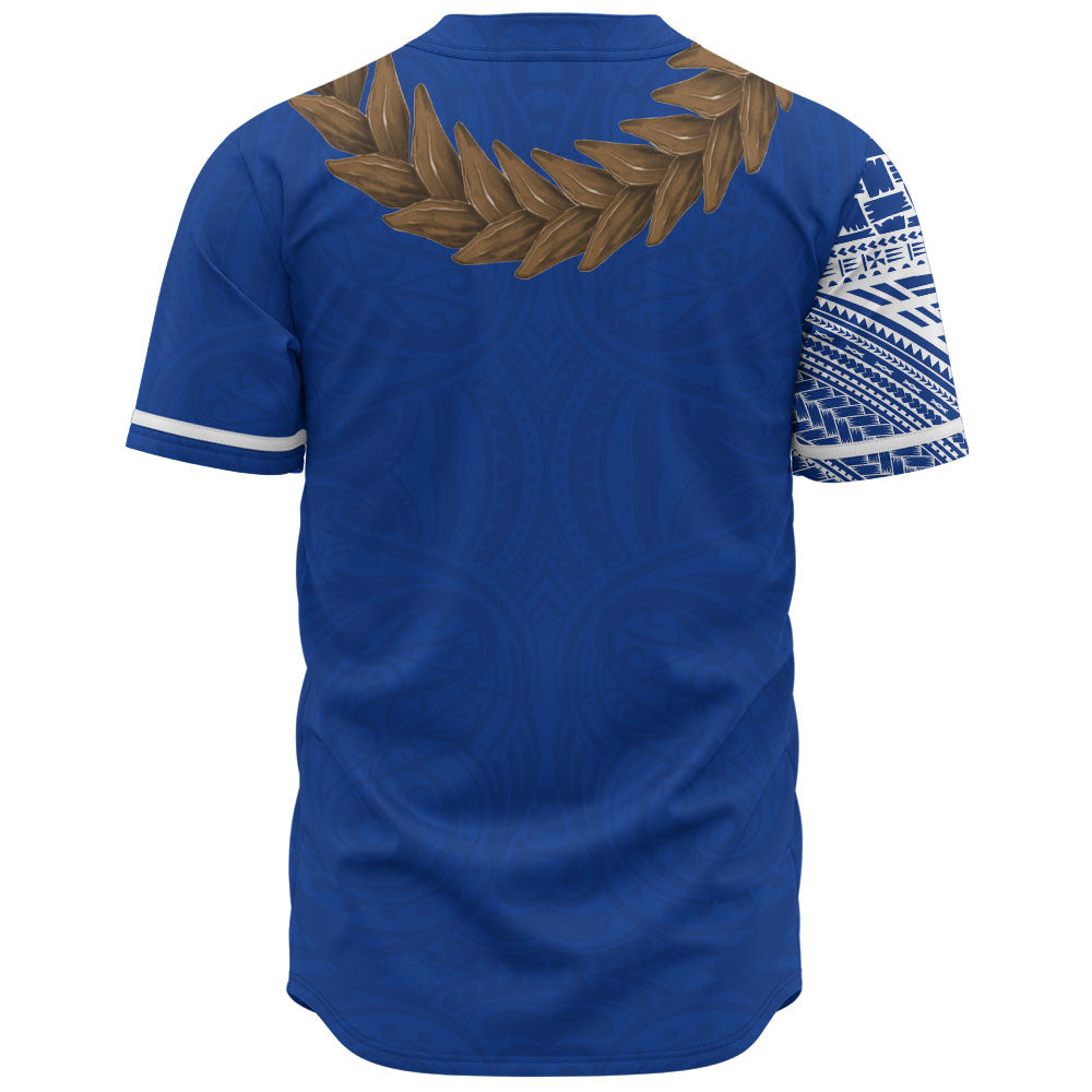 Samoa Baseball Shirt Tattoo Roman Reigns With Ula Fala Style Brown