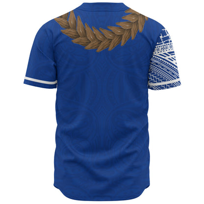 Samoa Baseball Shirt Tattoo Roman Reigns With Ula Fala Style Brown