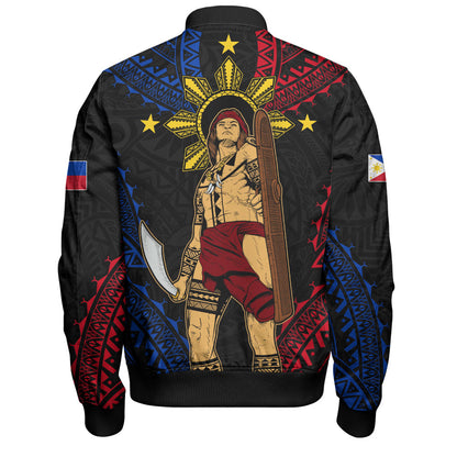 Philippines Filipinos Bomber Jacket Lapu Lapu Tattoo Batok Tribal Motifs Designs