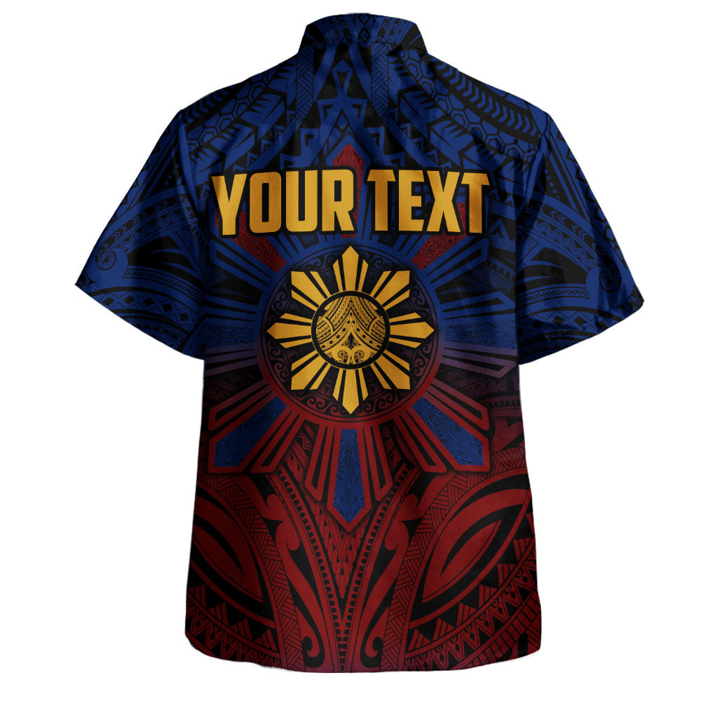 Philippines Filipinos Hawaiian Shirt Golden Sun Islands Tribal Style