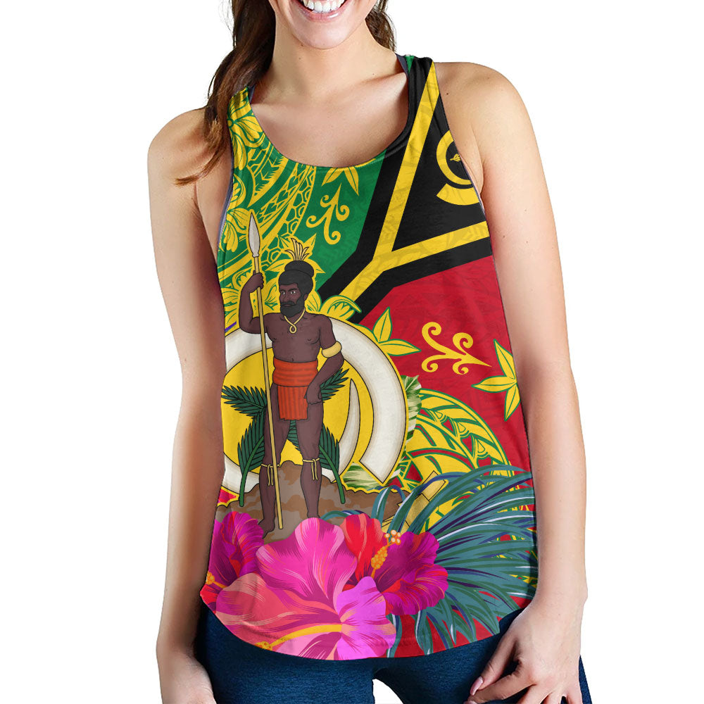 Vanuatu Women Tank Flag Tribal Tropical Style