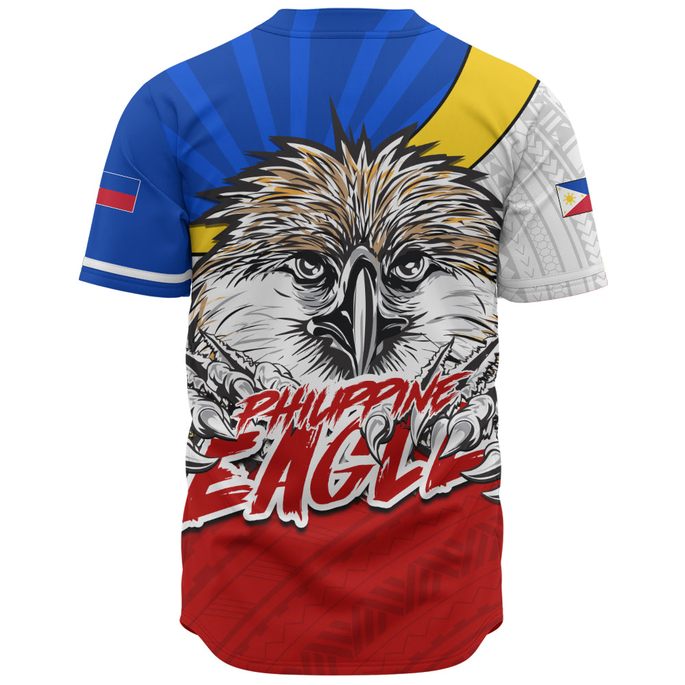Philippines Filipinos Baseball Shirt Tribal Tattoo Flag Eagle Animal