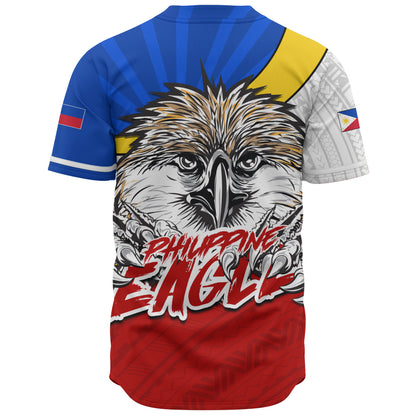 Philippines Filipinos Baseball Shirt Tribal Tattoo Flag Eagle Animal