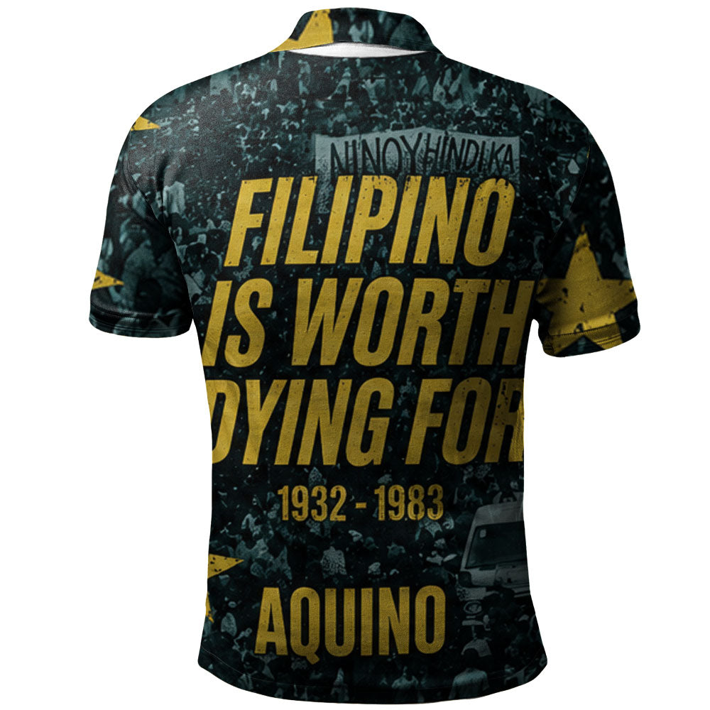 Philippines Filipinos Polo Shirt Ninoy Aquino Philippine History Tribute Style