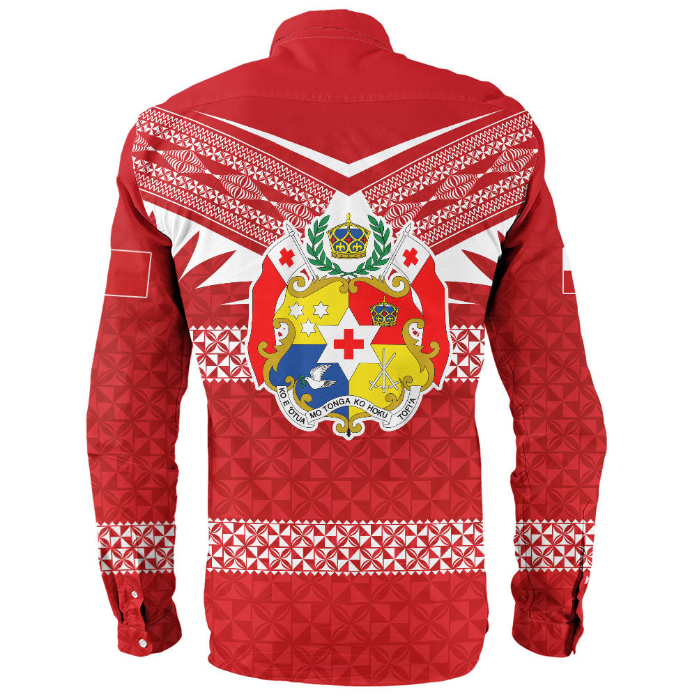 Tonga Long Sleeve Shirt Ngatu Tattoo Island Unique Style
