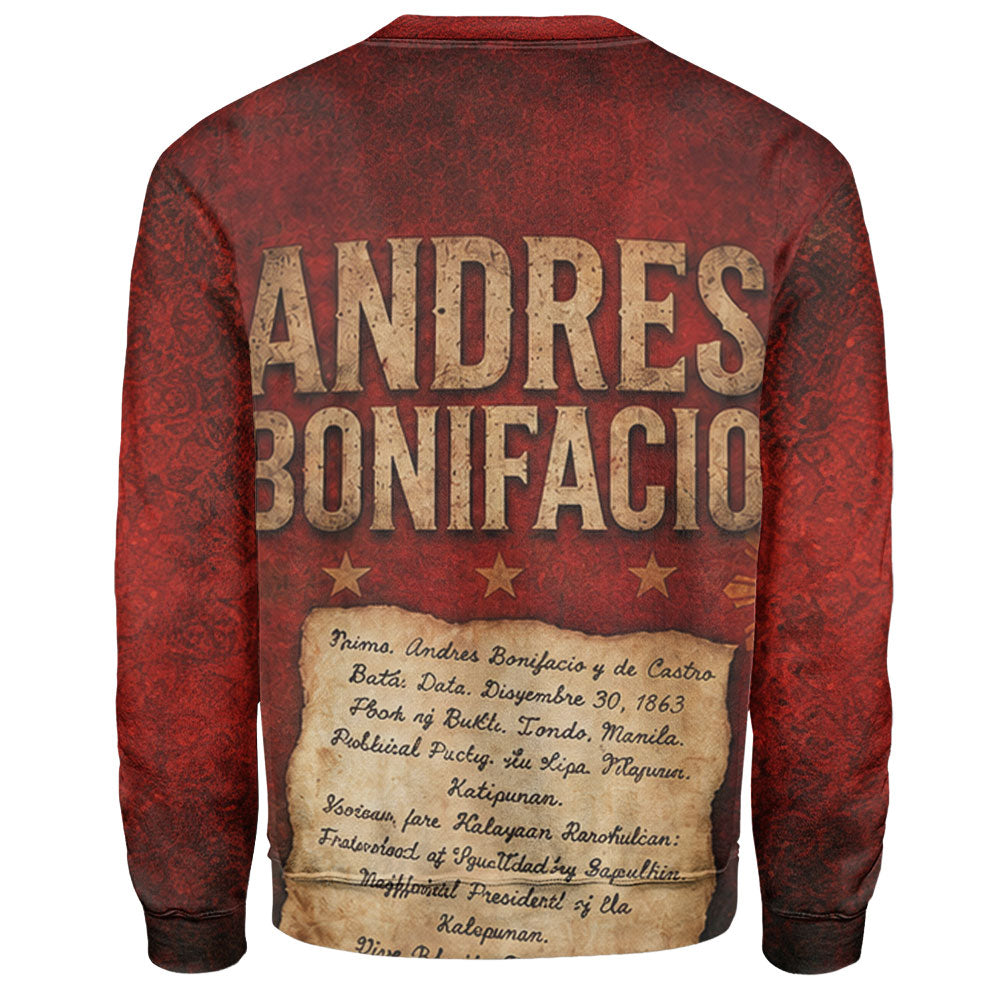 Philippines Filipinos Sweatshirt Andres Bonifacio Philippine Hero