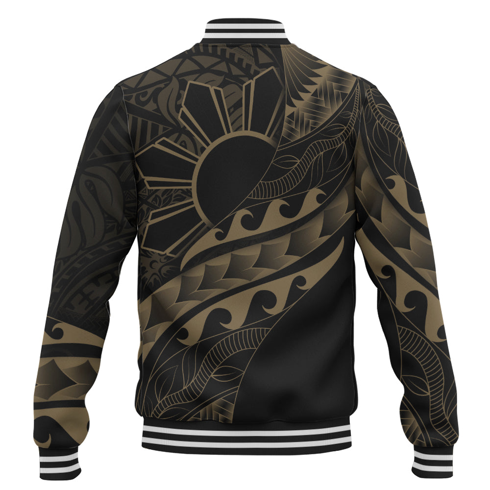 Philippines Filipinos Baseball Jacket Custom Island Tribal Tattoos