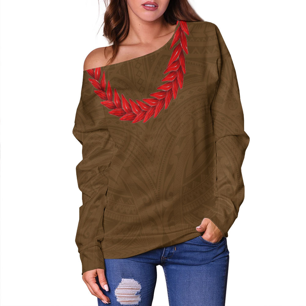 Samoa Off Shoulder Sweatshirt Ula Fala Style