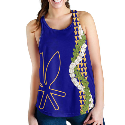 Hawaii Women Tank Kanaka Maoli Puakenikeni Maile Flower Lei