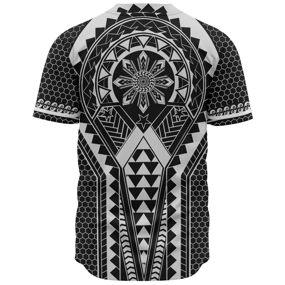 Philippines Filipinos Baseball Shirt Batok Filipino Tattoo Style