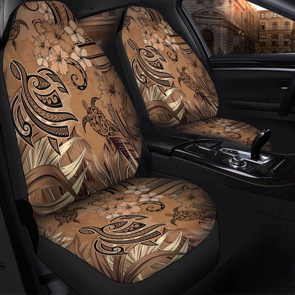 Hawaii Car Seat Covers Polynesian Turtle Tattoo Tropical Elements