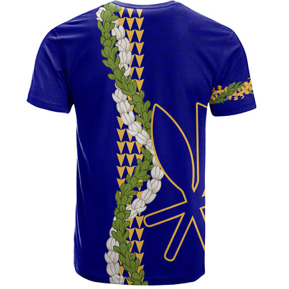 Hawaii T-Shirt Kanaka Maoli Puakenikeni Maile Flower Lei