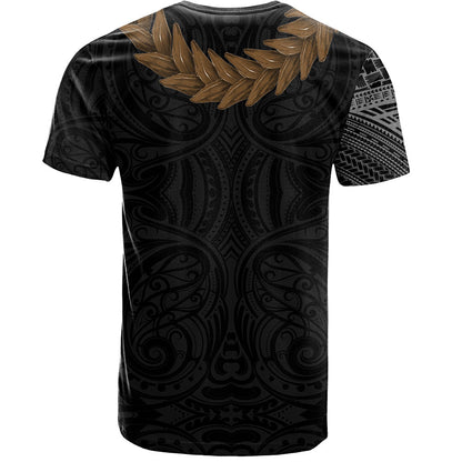 Samoa T-Shirt Tattoo Roman Reigns With Ula Fala Style Brown