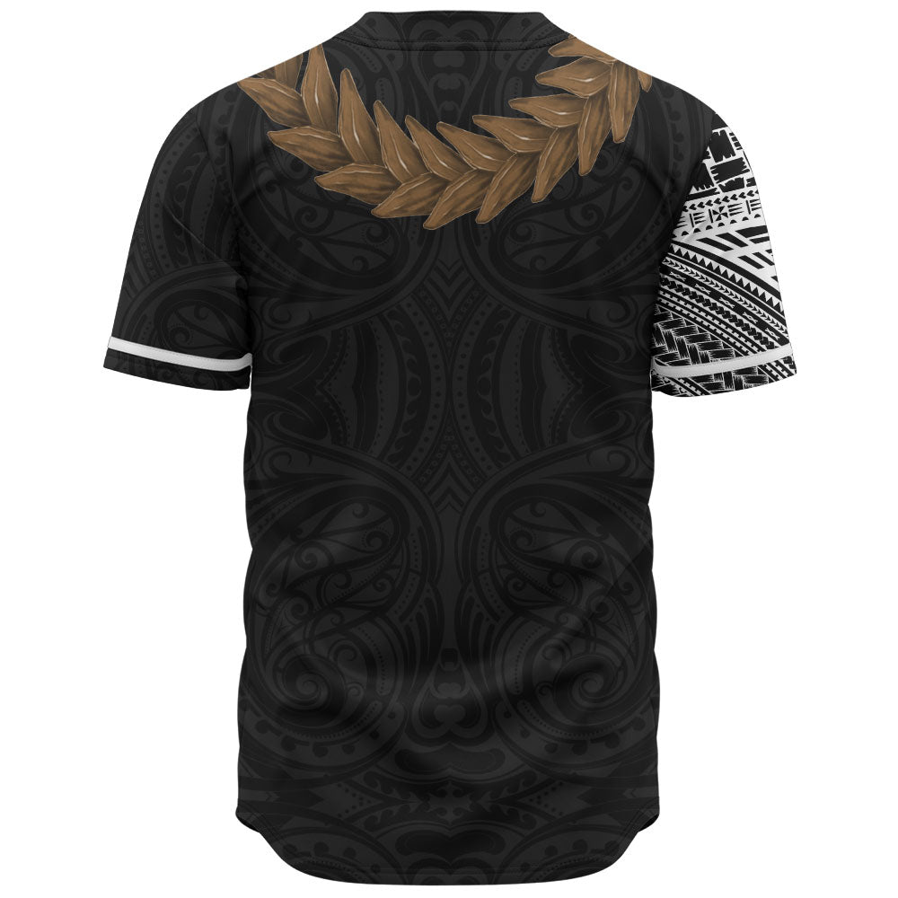Samoa Baseball Shirt Tattoo Roman Reigns With Ula Fala Style Brown