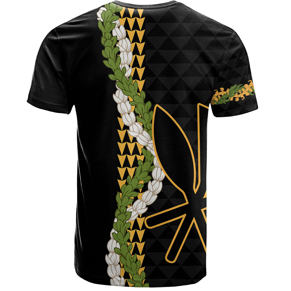 Hawaii T-Shirt Kanaka Maoli Puakenikeni Maile Flower Lei
