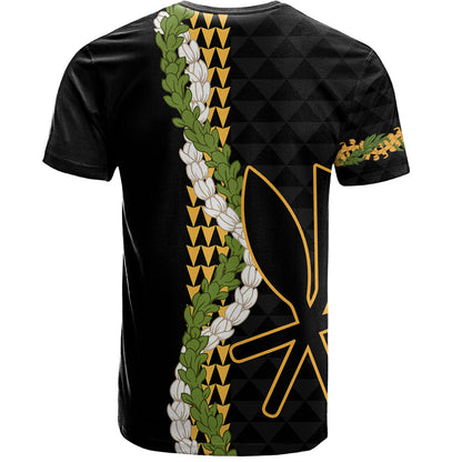 Hawaii T-Shirt Kanaka Maoli Puakenikeni Maile Flower Lei