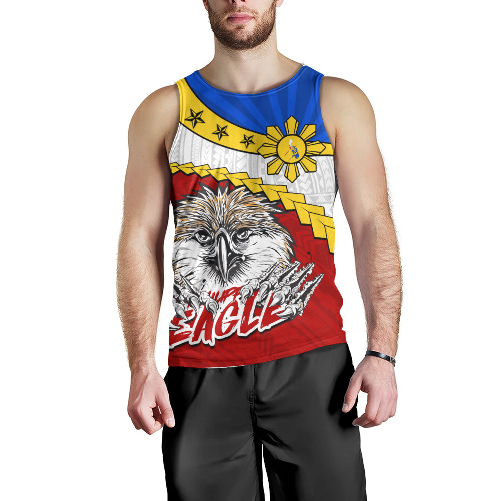Philippines Filipinos Tank Top Tribal Tattoo Flag Eagle Animal