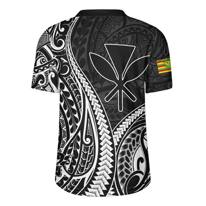 Hawaii Rugby Jersey Polynesian Tribal Tattoo Island Spirit Style