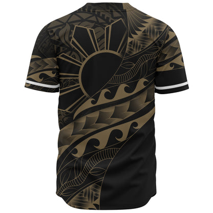 Philippines Filipinos Baseball Shirt Custom Island Tribal Tattoos
