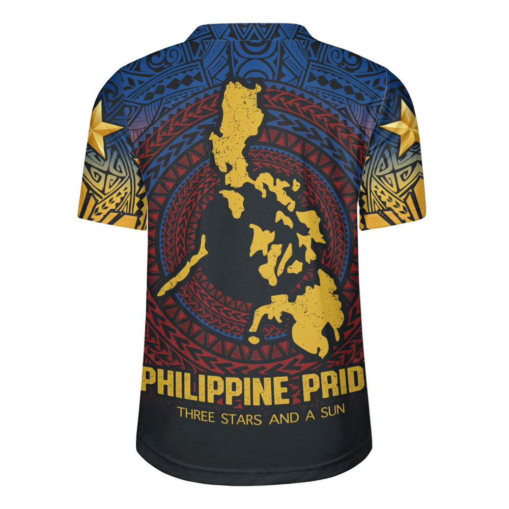 Philippines Filipinos Rugby Jersey Philippine Pride Three Stars and A Sun