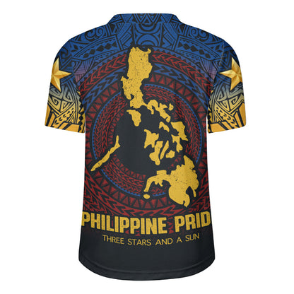 Philippines Filipinos Rugby Jersey Philippine Pride Three Stars and A Sun