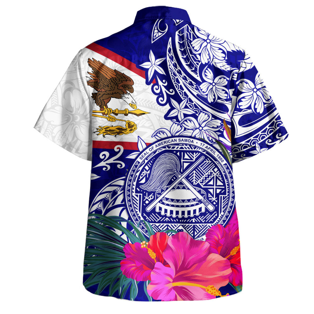 American Samoa Hawaiian Shirt Flag Tribal Tropical Style