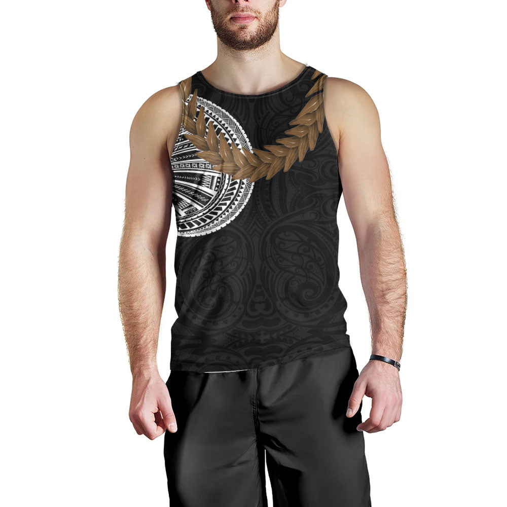 Samoa Tank Top Tattoo Roman Reigns With Ula Fala Style Brown