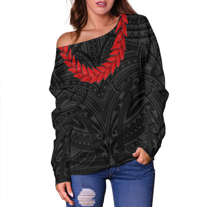 Samoa Off Shoulder Sweatshirt Ula Fala Style