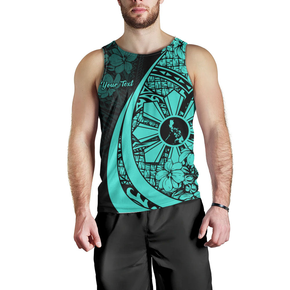 Philippines Filipinos Tank Top Custom National Sampaguita Flower Symbols Style