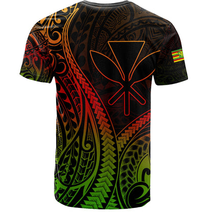Hawaii T-Shirt Polynesian Tribal Tattoo Island Spirit Style