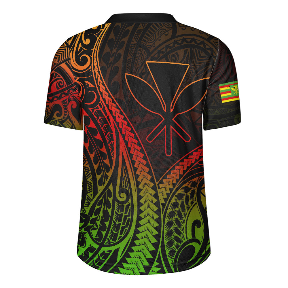 Hawaii Rugby Jersey Polynesian Tribal Tattoo Island Spirit Style