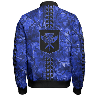 Hawaii Bomber Jacket Woodland Kanaka Camo Style