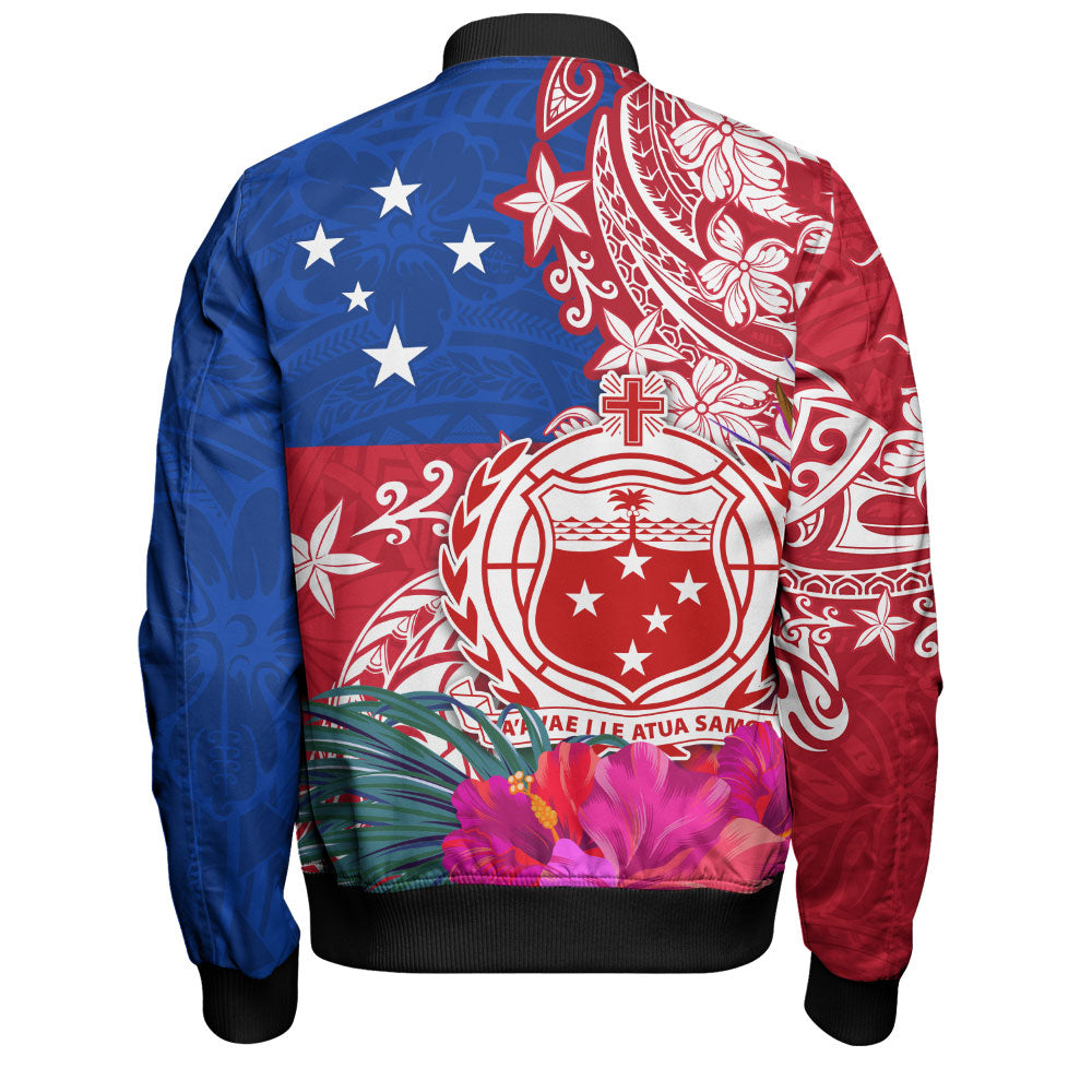 Samoa Bomber Jacket Flag Tribal Tropical Style