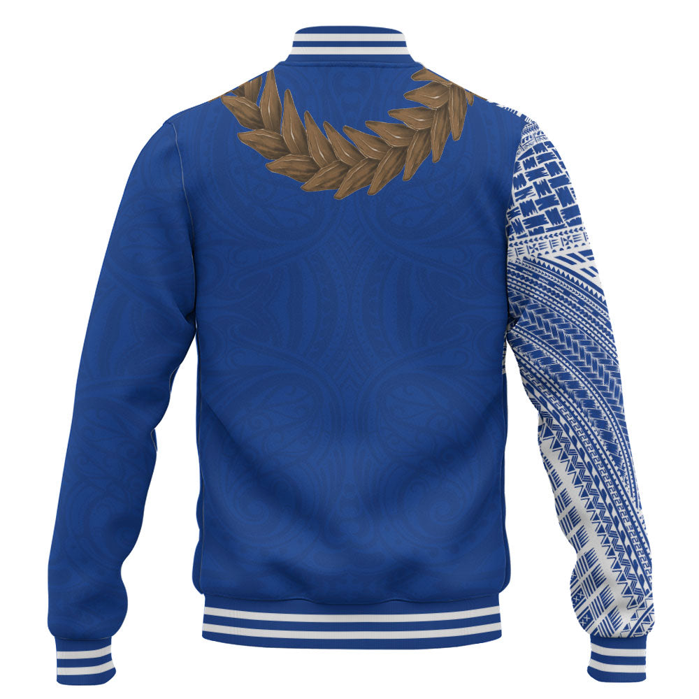 Samoa Baseball Jacket Tattoo Roman Reigns With Ula Fala Style Brown