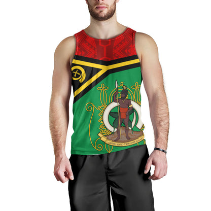 Vanuatu Tank Top Melanesia Flag And Coat Of Arms