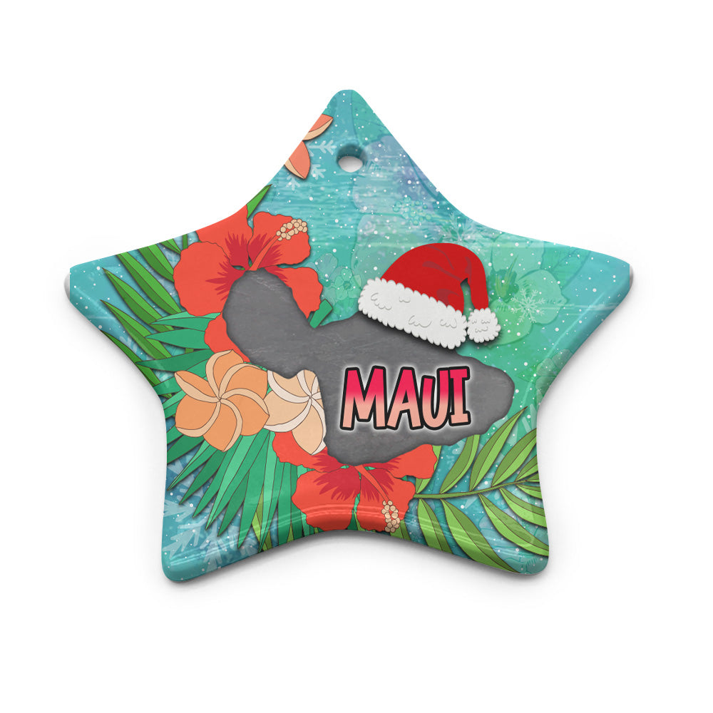 Hawaii Ceramic Ornament Christmas Maui Island