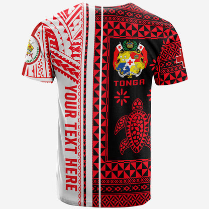Tonga T-Shirt - Custom Proud To be Tongan Polynesian Patterns With Tonga Kupesi T-Shirt