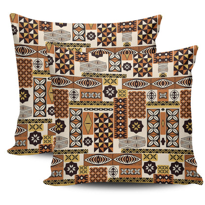 Tonga Pillow Cases Ngatu Tapa Pattern