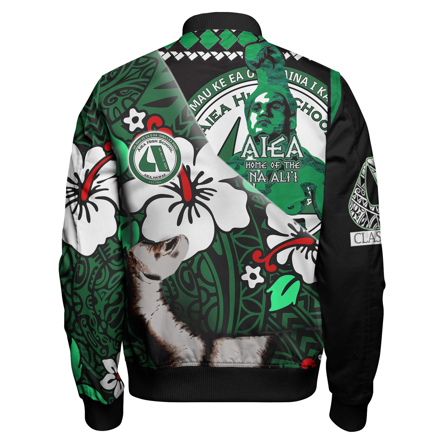 Aiea High School Patronage Bomber Jacket - Custom Home Of The NA' ALI'I