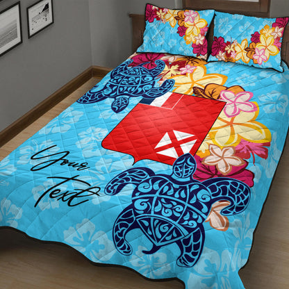 Wallis and Futuna Custom Personalised Quilt Bed Set - Tropical Style