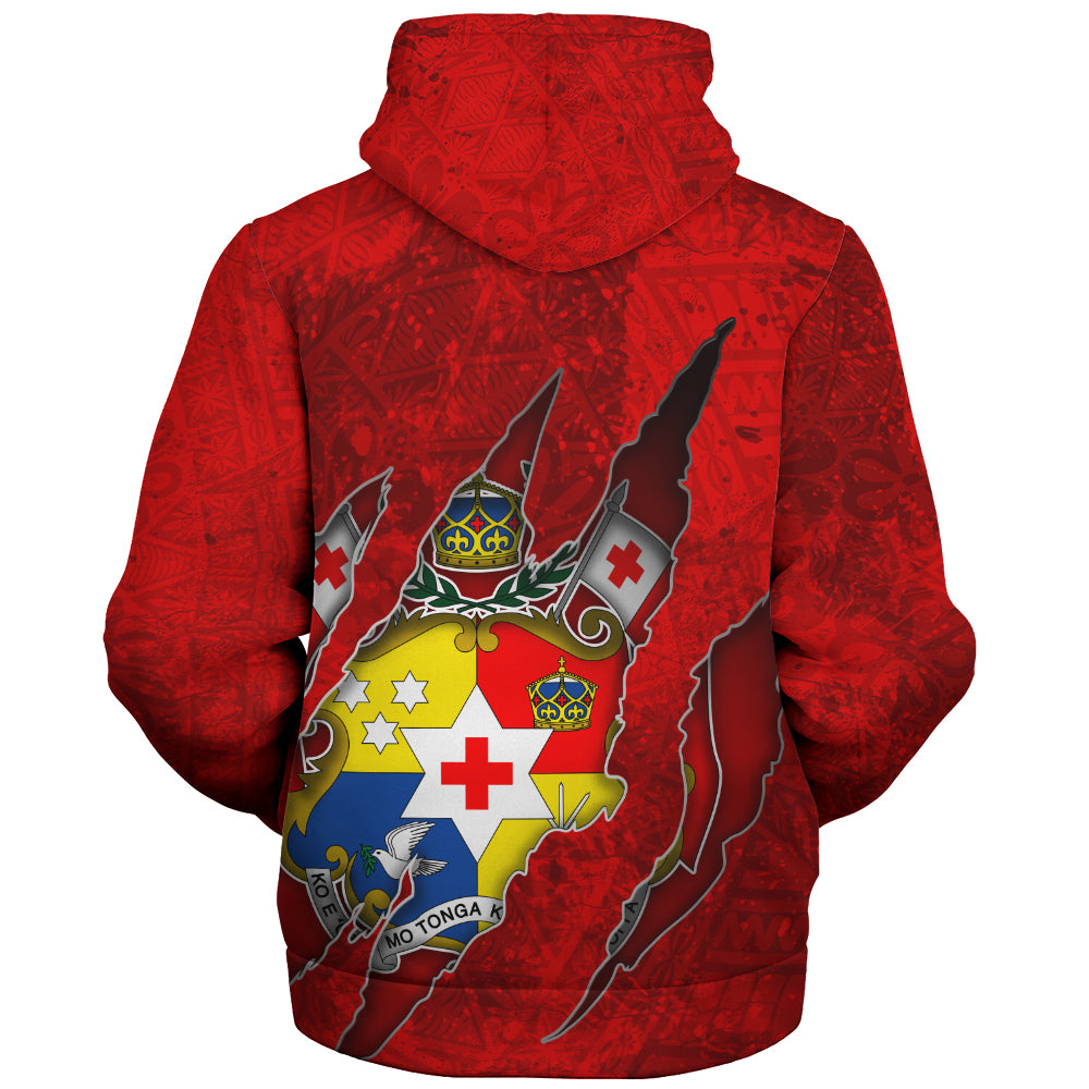 Tonga Sherpa Hoodie Coat Of Amrs Scratches Cracks Style