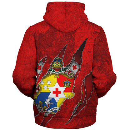 Tonga Sherpa Hoodie Coat Of Amrs Scratches Cracks Style