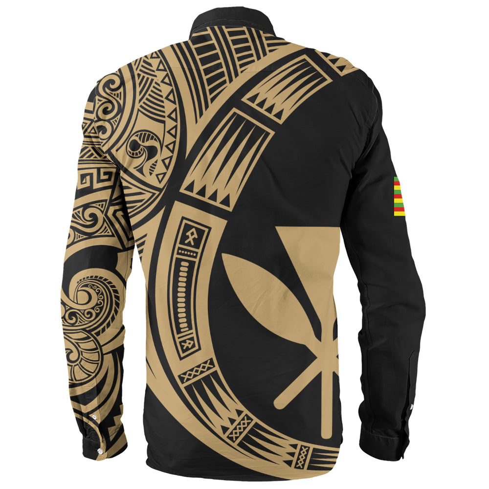 Hawaii Long Sleeve Shirt Polynesia Tribal Spirits Of Kanaka Seal