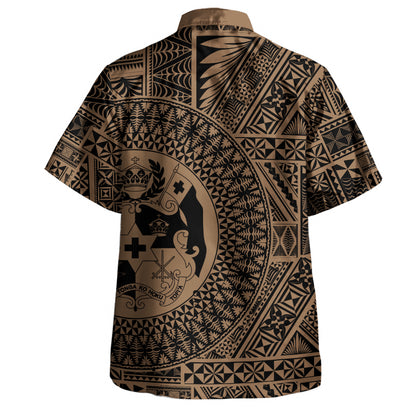 Tonga Hawaiian Shirt Royal Seal Tribal Pattern