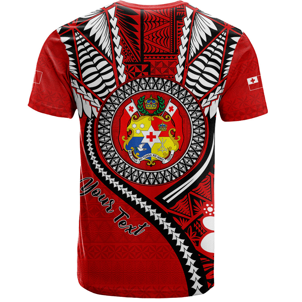 Tonga T-Shirt Custom Tribal Ngatu Pattern Circle Style