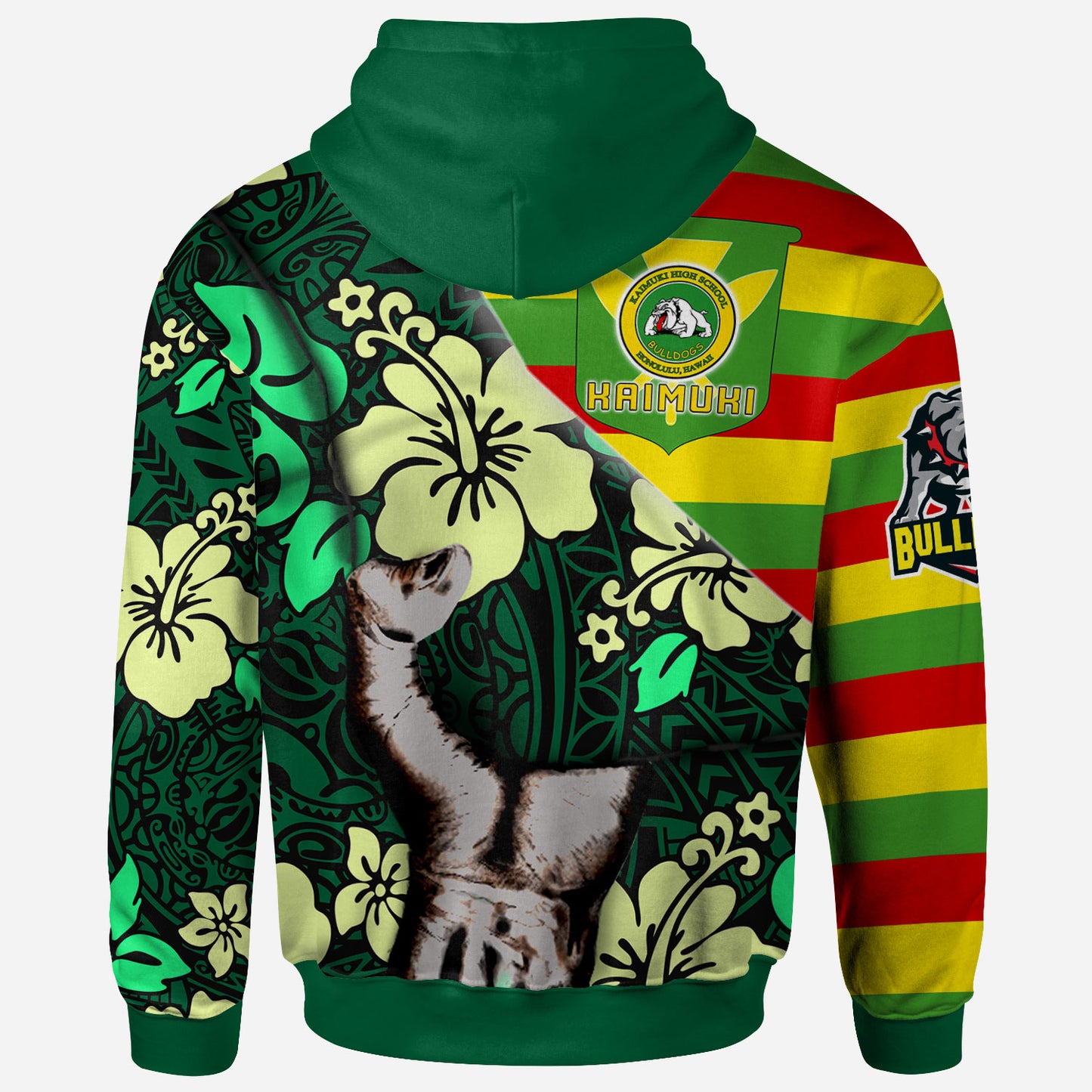 Hawaii Kaimuki High School Custom Polynesian Patronage Hoodie - Kaimuki High School Bloods In My Veins