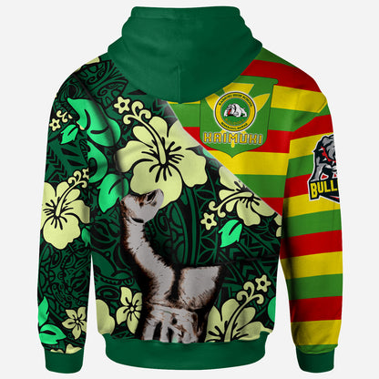 Hawaii Kaimuki High School Custom Polynesian Patronage Hoodie - Kaimuki High School Bloods In My Veins